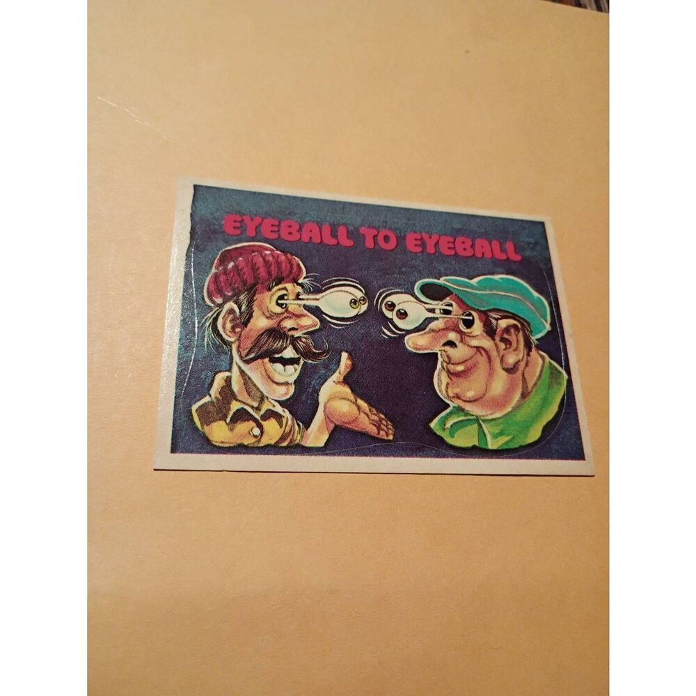 1978 Donruss CB Convoy Sticker Trading Card CB Dictionary Eyeball to Eyeball